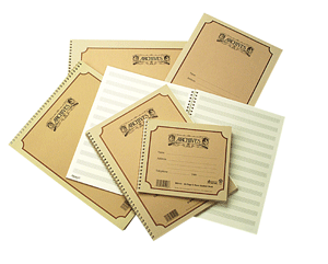 Archives 10 Stave 48 page Spiral Book for writing music composition.
