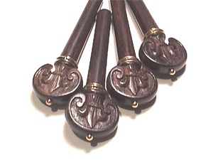 Carved Fleur de Lis Golden p/c VIOLA