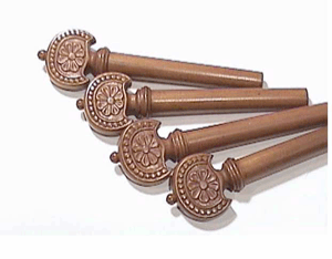 Carved Baroque Flower Boxwood p/c VIOLA