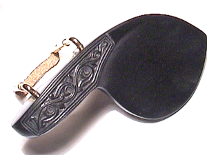 Carved Guarneri Chinrest G/U Western Violin
