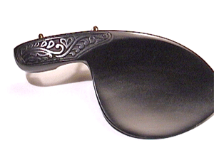 Carved Guarneri Chinrest C/U Heart Violin