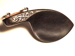 Carved Guarneri Chinrest G/U Swan Violin
