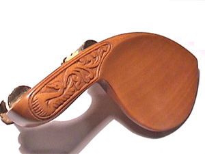 Carved Guarneri Chinrest G/Hill Swan Violin