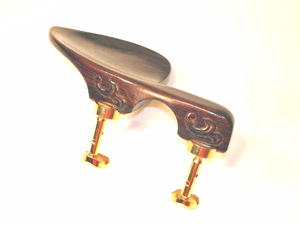 Carved Guarneri Chinrest G/H Acanthus Violin