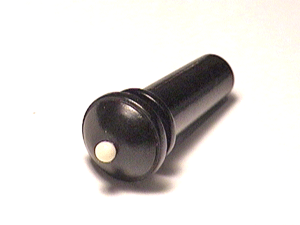 Plain Round Endpin White p Violin