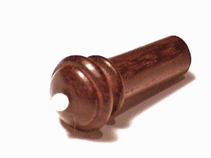 Plain Round Endpin White p Violin