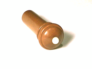 Plain Round Endpin White p Violin
