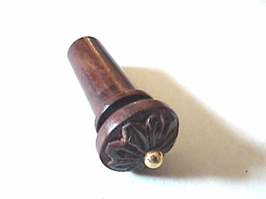 Carved Florette Golden Pin Violin