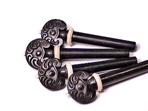 Carved Acanthus II with White p/c Violin