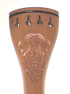 Carved Lion Face Black Fret Violin