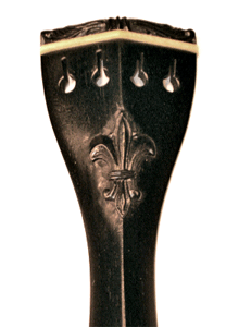 Carved Hill Fleur De Lis White Fret Violin