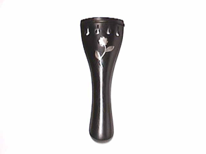 Round Silver Flower Inlay Black fret 3/4 Violin