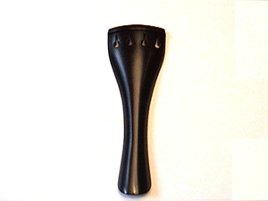 Round Black Fret 3/4 Violin tailpiece