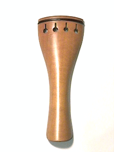 Round Black Fret 3/4 Violin tailpiece