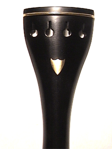 Round Golden Shield Inlay Golden Fret Violin
