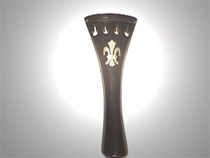 French Fleur De Lis Inlay Black Fret Violin