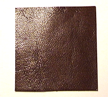 Bow Leather Brown Textured Goat