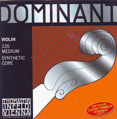 Dominant Violin Strings 4/4 Set 135 Wound E Ball