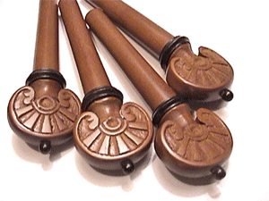 Carved Coquille/Shell Black p/c VIOLA
