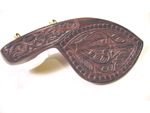 Carved Guarneri Chinrest C/U Very Ornate Violin