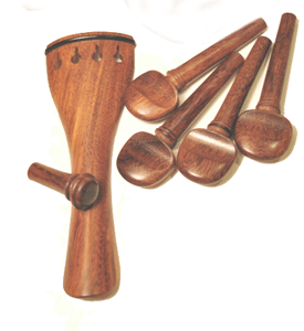 5 piece Old Style Violin Accessories Set
