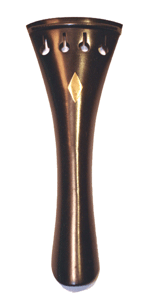 French Golden Diamond Inlay Black Fret Violin Tailpiece
