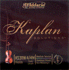 D'Addario Violin Kaplan 4/4 Medium Non-whistling E string only, KS311W-4/4M